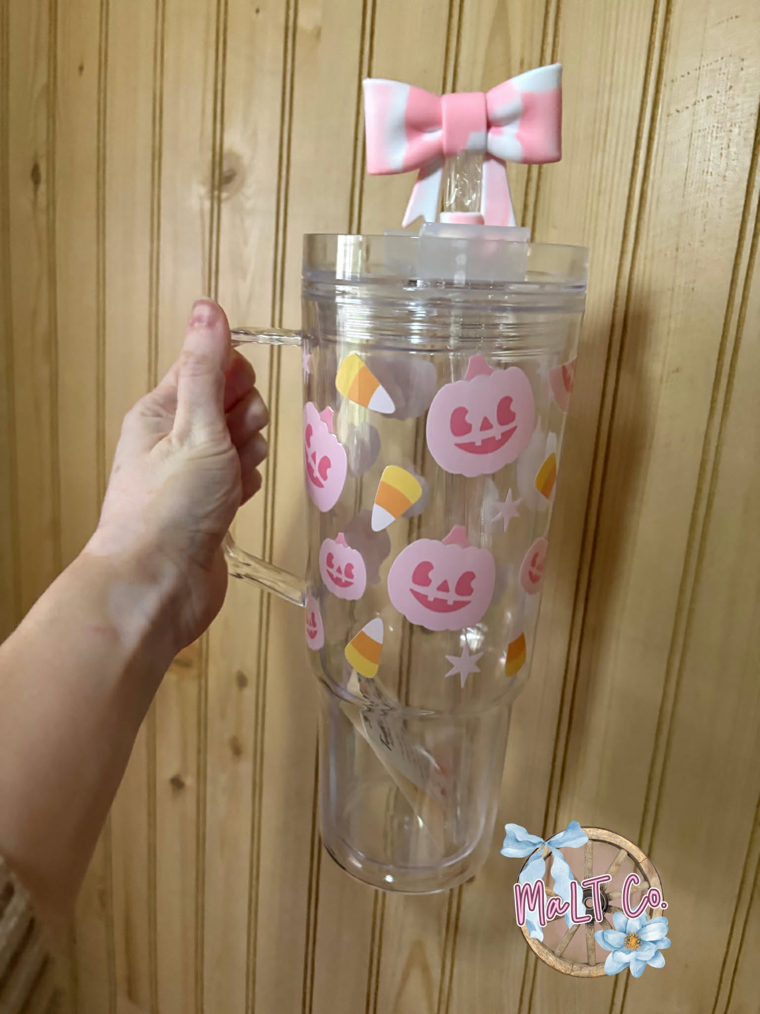 Pumpkin Candy Corn Tumbler